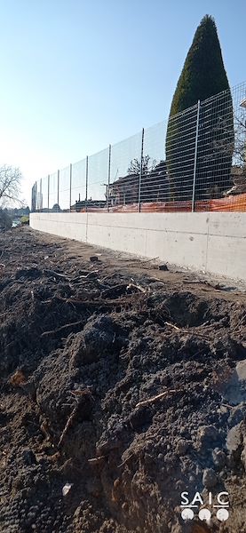 Pista ciclopedonale San Colombano nel comune Riva di Suzzara in provincia di Mantova