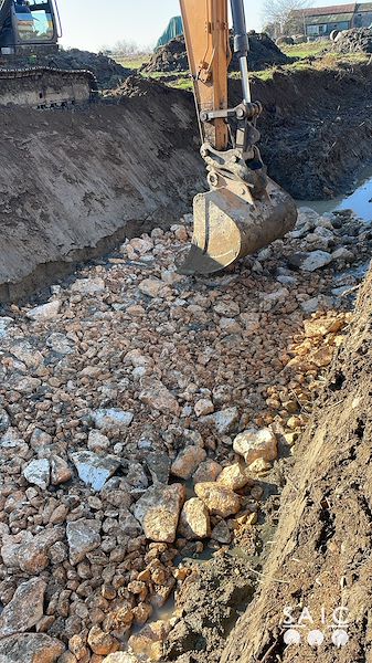 Pista ciclopedonale San Colombano nel comune Riva di Suzzara in provincia di Mantova