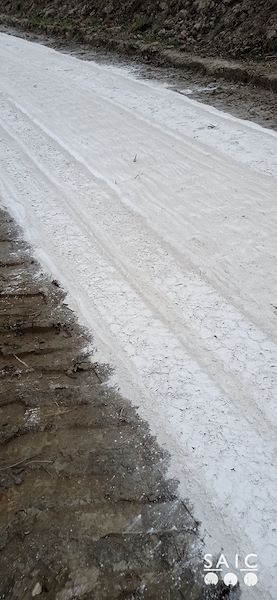 Pista ciclopedonale San Colombano nel comune Riva di Suzzara in provincia di Mantova