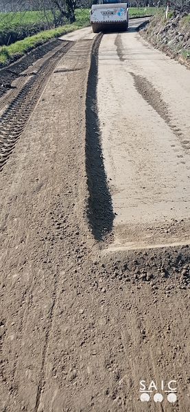 Pista ciclopedonale San Colombano nel comune Riva di Suzzara in provincia di Mantova