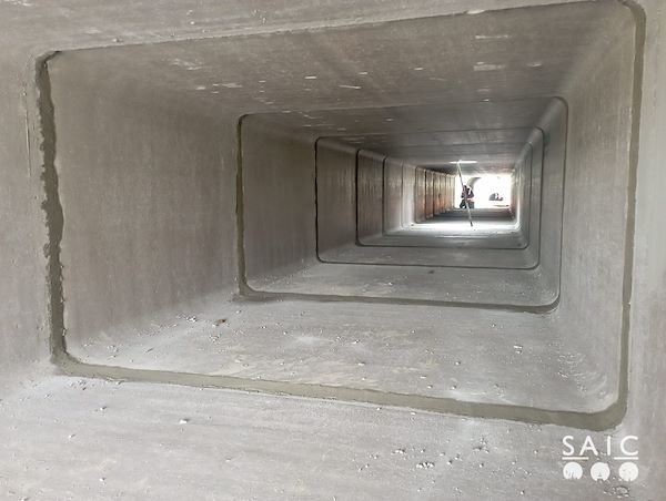 Pista ciclopedonale San Colombano nel comune Riva di Suzzara in provincia di Mantova