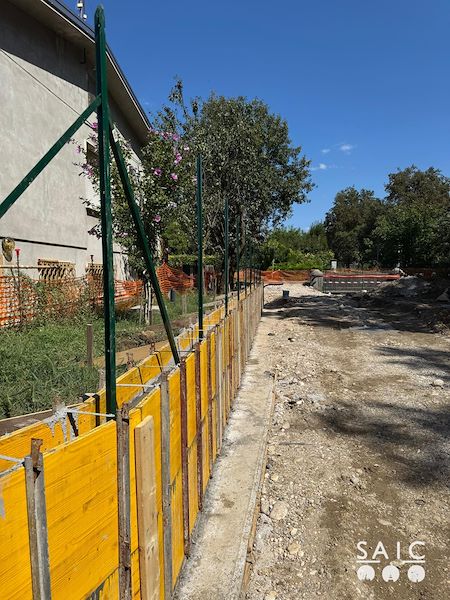 Pista ciclopedonale San Colombano nel comune Riva di Suzzara in provincia di Mantova