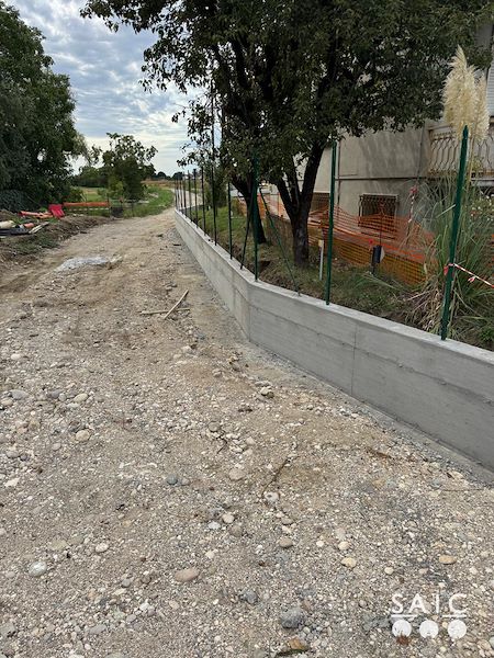 Pista ciclopedonale San Colombano nel comune Riva di Suzzara in provincia di Mantova