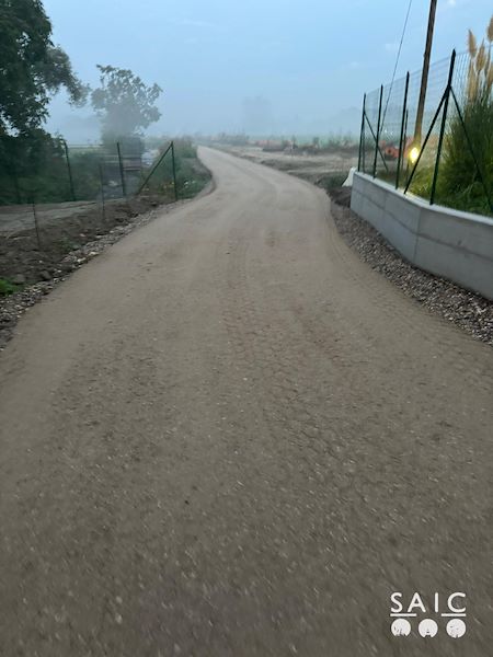 Pista ciclopedonale San Colombano nel comune Riva di Suzzara in provincia di Mantova