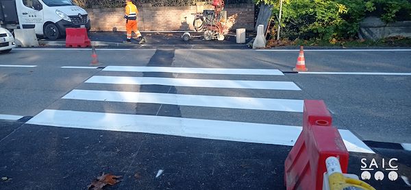 Pista ciclopedonale San Colombano nel comune Riva di Suzzara in provincia di Mantova