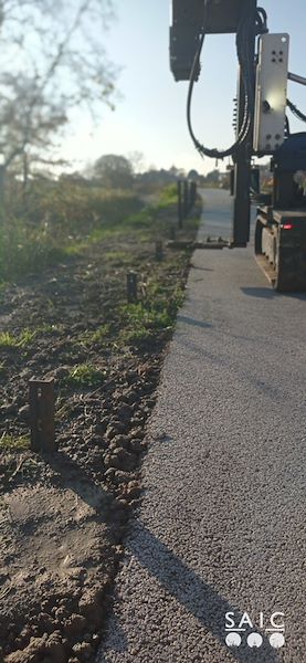 Pista ciclopedonale San Colombano nel comune Riva di Suzzara in provincia di Mantova