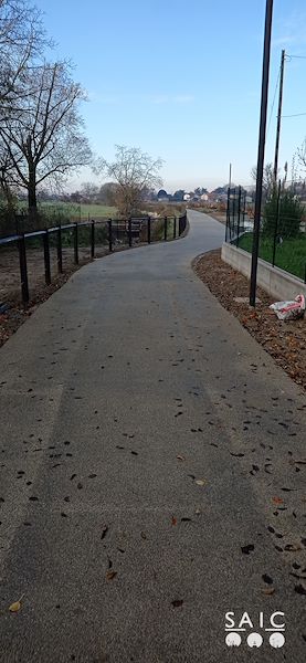 Pista ciclopedonale San Colombano nel comune Riva di Suzzara in provincia di Mantova