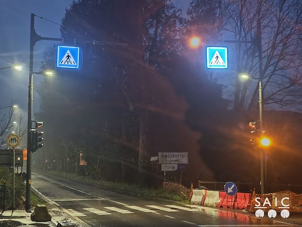 Pista ciclopedonale San Colombano nel comune Riva di Suzzara in provincia di Mantova