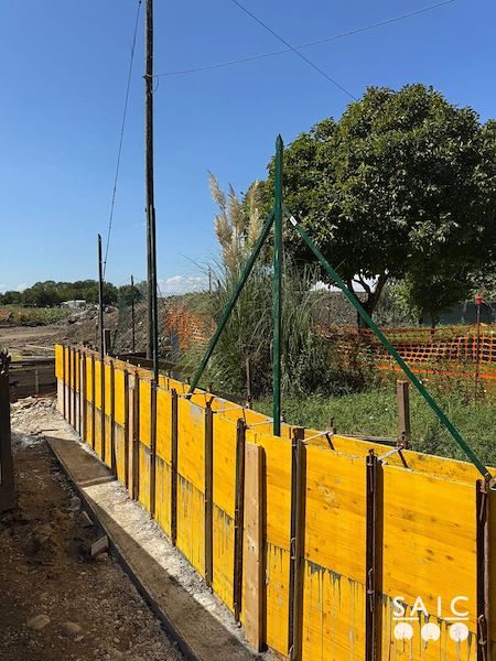 Pista ciclopedonale San Colombano nel comune Riva di Suzzara in provincia di Mantova