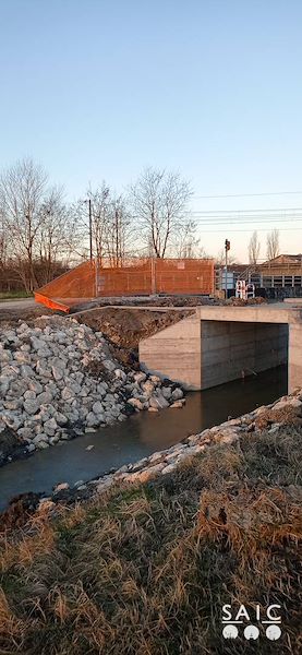 Messa in sicurezza ponte su fosso Nasina - Poggio Rusco (MN)
