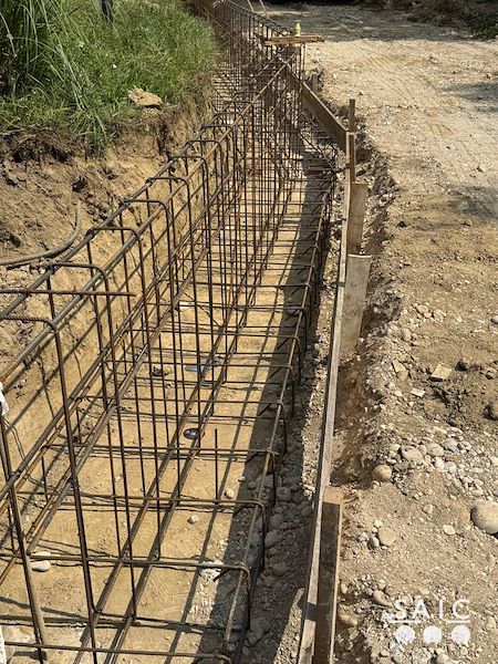 Pista ciclopedonale San Colombano nel comune Riva di Suzzara in provincia di Mantova