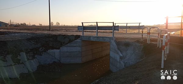 Messa in sicurezza ponte su fosso Nasina - Poggio Rusco (MN)