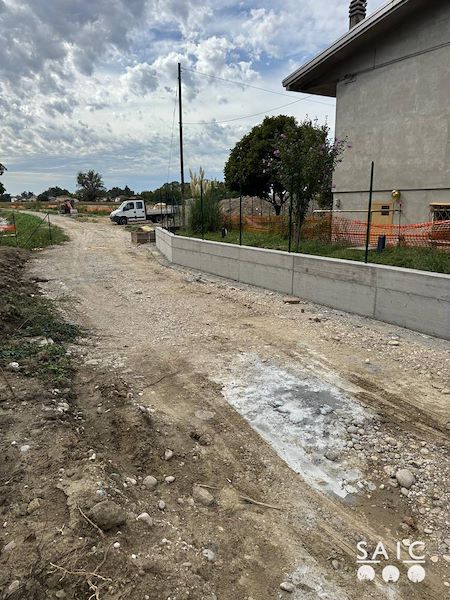 Pista ciclopedonale San Colombano nel comune Riva di Suzzara in provincia di Mantova