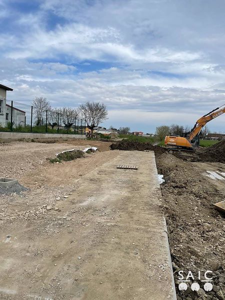 Pista ciclopedonale San Colombano nel comune Riva di Suzzara in provincia di Mantova