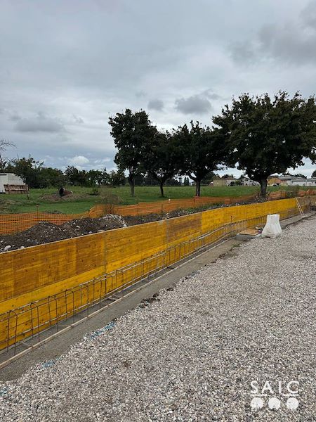 Pista ciclopedonale San Colombano nel comune Riva di Suzzara in provincia di Mantova
