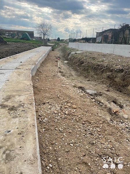 Pista ciclopedonale San Colombano nel comune Riva di Suzzara in provincia di Mantova