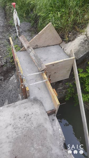 Pista ciclopedonale San Colombano nel comune Riva di Suzzara in provincia di Mantova