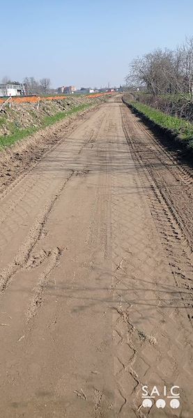Pista ciclopedonale San Colombano nel comune Riva di Suzzara in provincia di Mantova