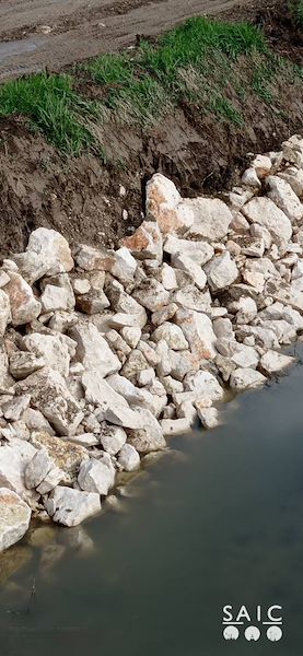 Pista ciclopedonale San Colombano nel comune Riva di Suzzara in provincia di Mantova