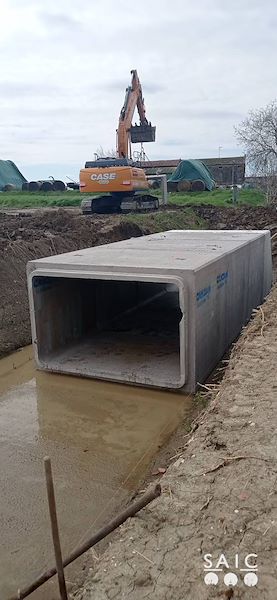 Pista ciclopedonale San Colombano nel comune Riva di Suzzara in provincia di Mantova