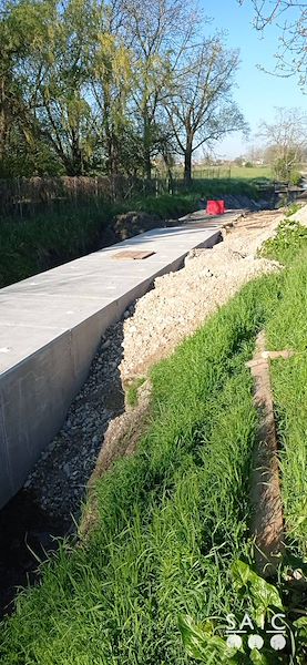 Pista ciclopedonale San Colombano nel comune Riva di Suzzara in provincia di Mantova