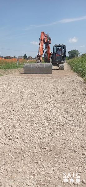 Pista ciclopedonale San Colombano nel comune Riva di Suzzara in provincia di Mantova