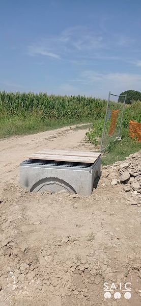 Pista ciclopedonale San Colombano nel comune Riva di Suzzara in provincia di Mantova