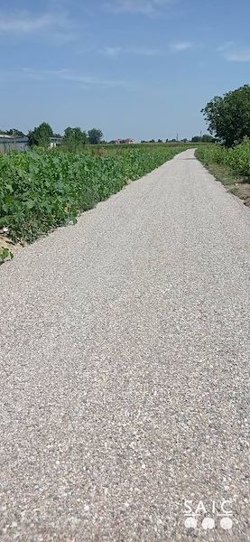 Pista ciclopedonale San Colombano nel comune Riva di Suzzara in provincia di Mantova