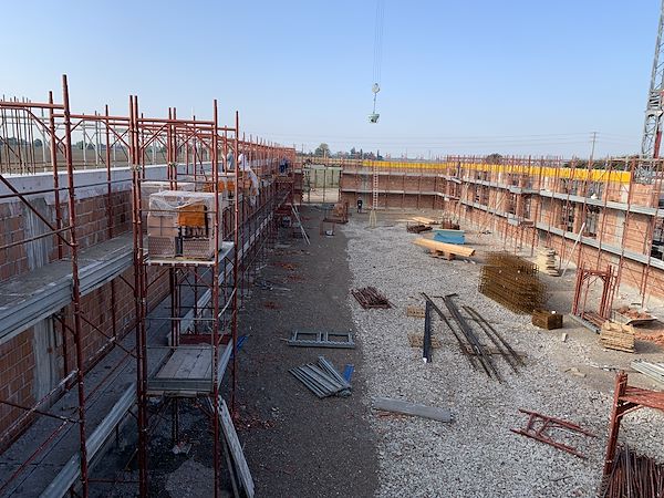 Costruzione del magazzino stagionatura del Parmigiano Reggiano