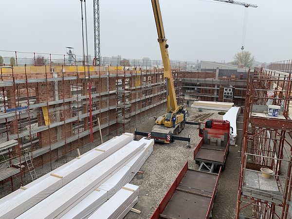 Costruzione del magazzino stagionatura del Parmigiano Reggiano