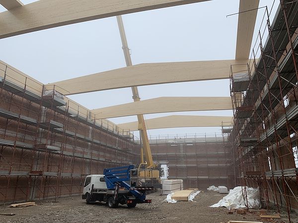 Costruzione del magazzino stagionatura del Parmigiano Reggiano