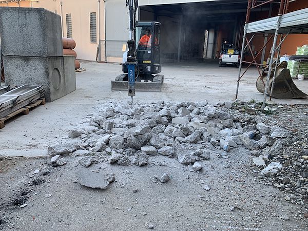 Costruzione del magazzino stagionatura del Parmigiano Reggiano