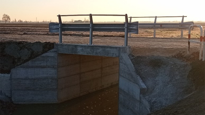 Messa in sicurezza ponte su fosso Nasina - Poggio Rusco (MN)